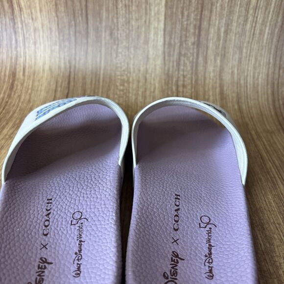 Coach x Disney Ltd Edition 50th Walt Disney World Slide Sandals Women’s Size 9 - Picture 9 of 10